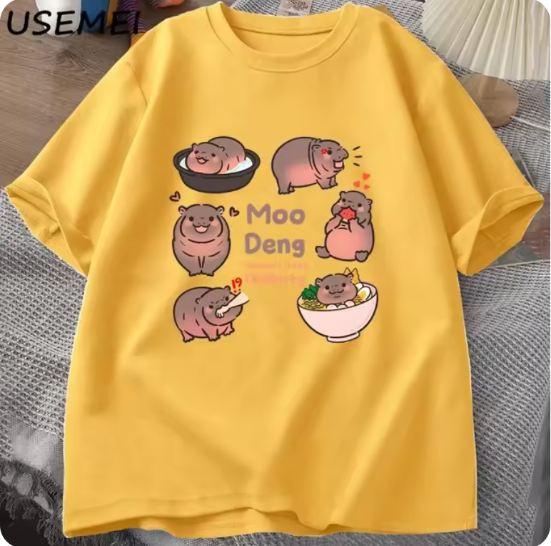 Cute Moo Deng Shirts