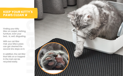 LittyKitty™ - Foldable Cat Litter Mat (Urine Proof)