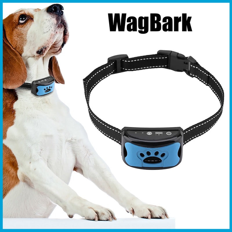 WagBark™ - Safe Anti-Bark Dog Training Vibration Collar (No Shock/Rechargeable/Waterproof)