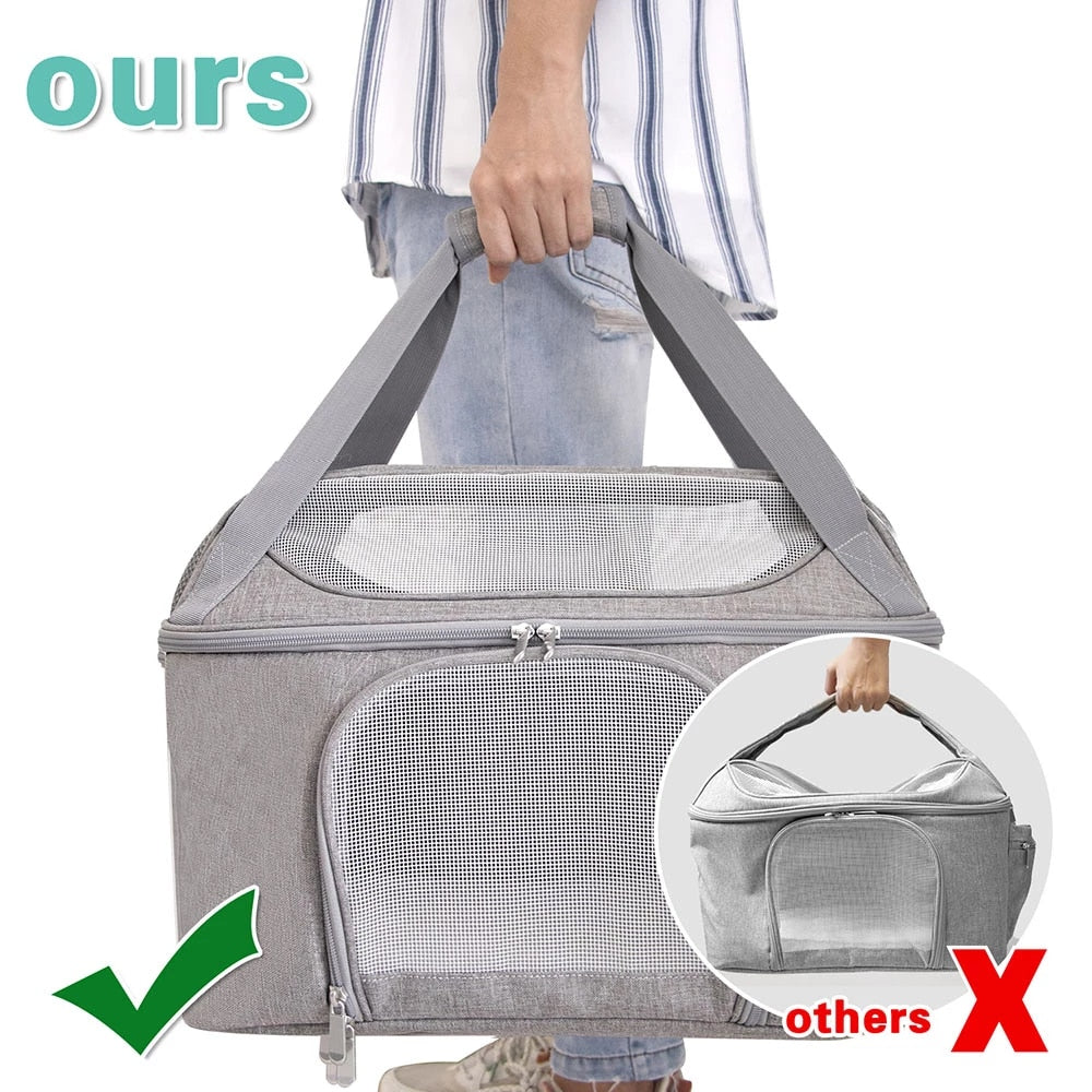 WagCarrier™ - Airline Approved Carrier for Small Dogs & Cats (Breathable)