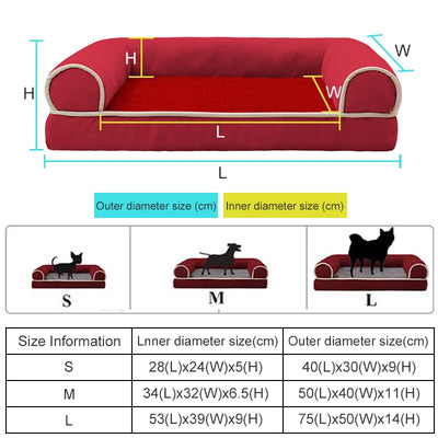 LuxBed™️ - Luxury Dog Sofa Bed (Orthopedic)