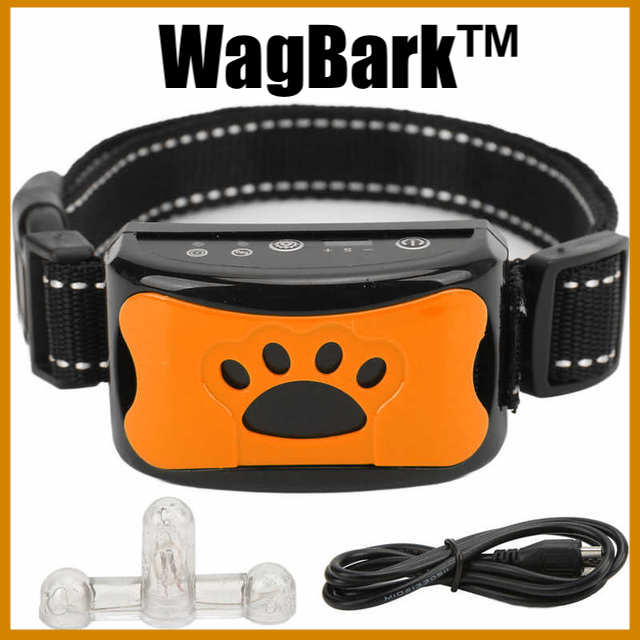 WagBark™ - Safe Anti-Bark Dog Training Vibration Collar (No Shock/Rechargeable/Waterproof)