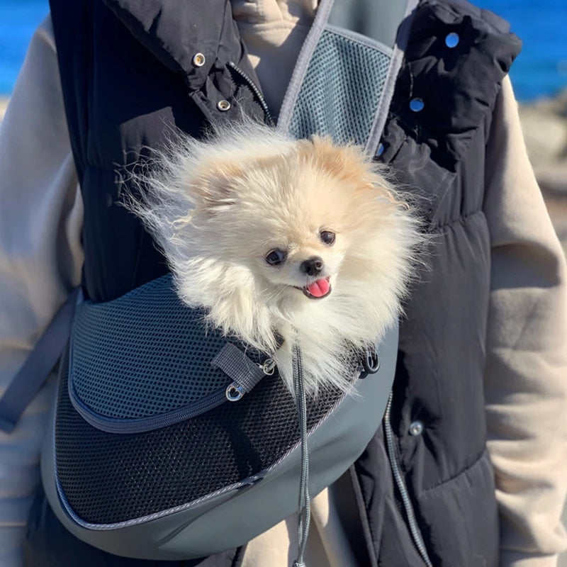 WagCrossBag™ - Dog/Cat Mesh Shoulder Pet Bag (Breathable)