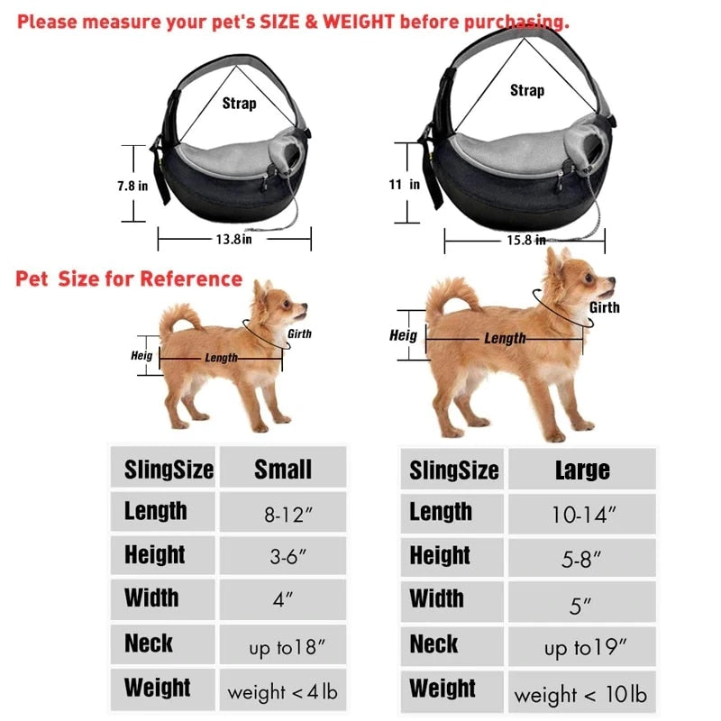 WagCrossBag™ - Dog/Cat Mesh Shoulder Pet Bag (Breathable)