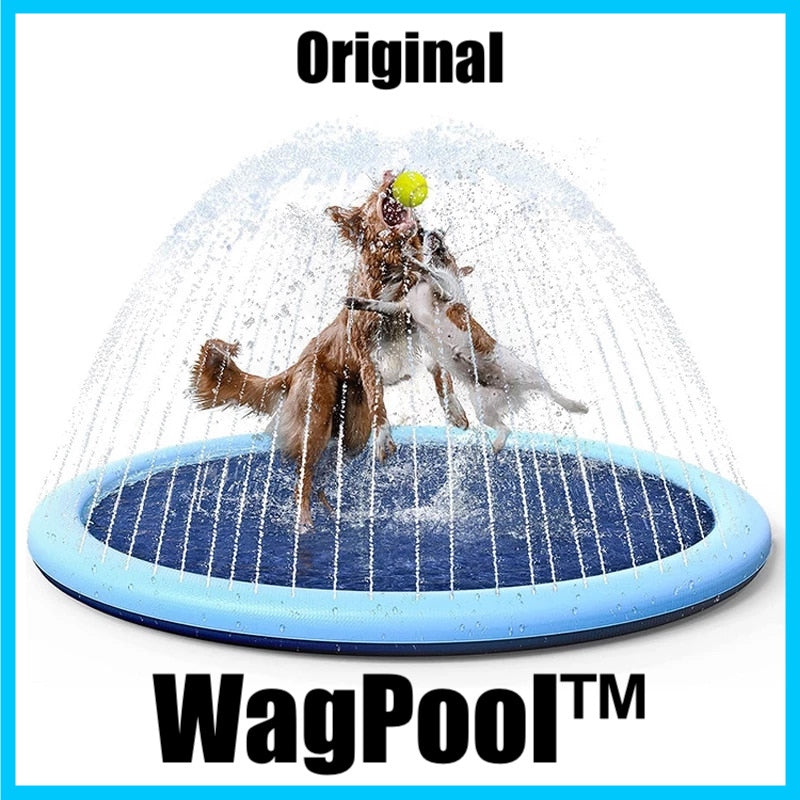 WagPool™ - Splash Sprinkling Dog Pool