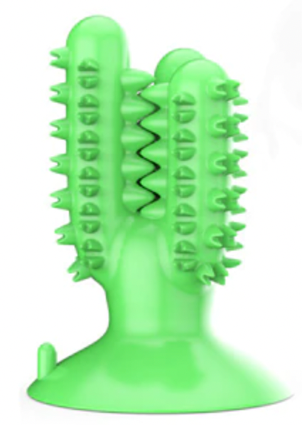 WagChew™ - Juguete de cactus para cepillo de dientes de perro