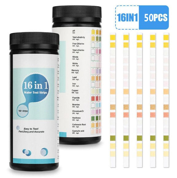 Winkflo™ - 16 In 1 Drinking Water Test Kit Strips (FDA Approved)