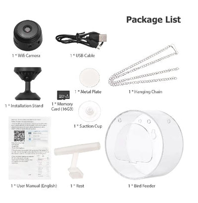 Fluttr™ - Smart Transparent Bird Feeder (Wifi Camera)