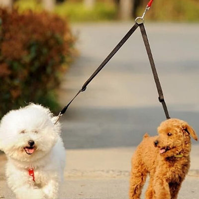 WagLeash™ - Double Dog Two-Way Leash (All-Size Dogs)